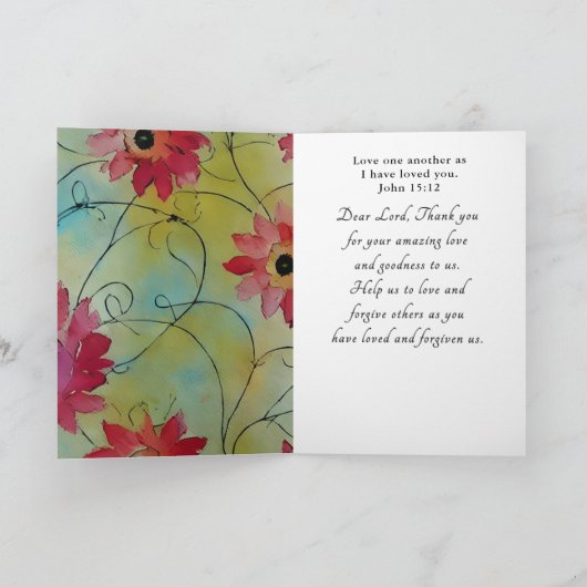 1 Korinther 16 14 Alles in Liebe Bibel Verse Karte (Innenseite)