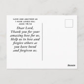 1 Korinther 16 14 Alles in Liebe Bibel Verse Postkarte (Rückseite)