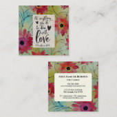 1 Korinther 16 14 Alles in Liebe Bibel Verse Quadratische Visitenkarte (Vorne/Hinten)