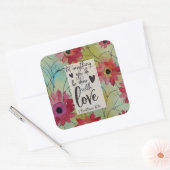 1 Korinther 16 14 Alles in Liebe Bibel Verse Quadratischer Aufkleber (Umschlag)