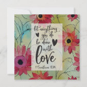 1 Korinther 16 14 Alles in Liebe Bibelkarte (Vorderseite)