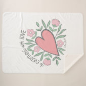 1 Korinther 16:14 - Alles mit Liebe machen Sherpadecke (Vorderseite (Horizontal))