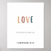 1 Korinther 16:14 Liebe Poster (Vorne)