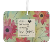 1 Korinther 16 14 Ließ alles in Liebe getan Autolufterfrischer (Rückseite)