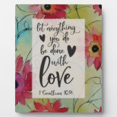 1 Korinther 16 14 Ließ alles in Liebe getan Fotoplatte (Vorderseite)