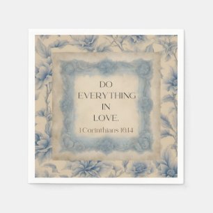 1 Korinther 16:14 Tut alles aus Liebe Vintage Serviette
