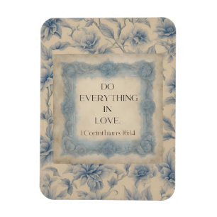 1 Korinther 16:14 Tut alles in Liebe Vintage  Magnet