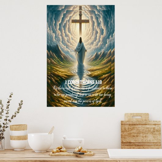 1 Korinther 1:18 Narrheit für diejenigen, die sind Poster (Küche)