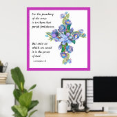 1 Korinther 1:18 Poster (Heimbüro)