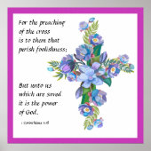 1 Korinther 1:18 Poster (Vorne)