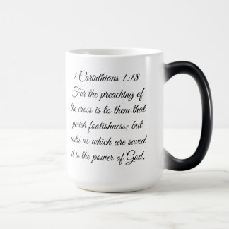 1. Korinther 1:18 Schrift Kreuz Tasse