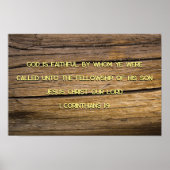 1 Korinther 1:9 Poster (Vorne)