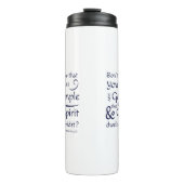 1 Korinther 3:16 Du bist Gottes Tempel Thermosbecher (Vorderseite)