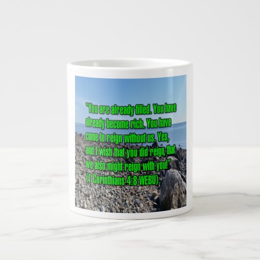 1 Korinther 4:8 WEBU Tasse (Vorderseite)