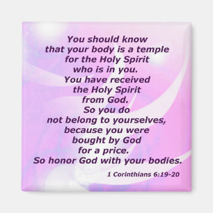 1 Korinther 6:19-20 Magnet