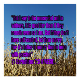 1 Korinther 7:8-9 WEBU Poster