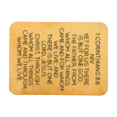 1 Korinther 8:6 Bible Verse Magnet (Horizontal)