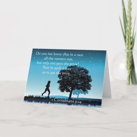 1 Korinther 9:24 Karte (Vorderseite)