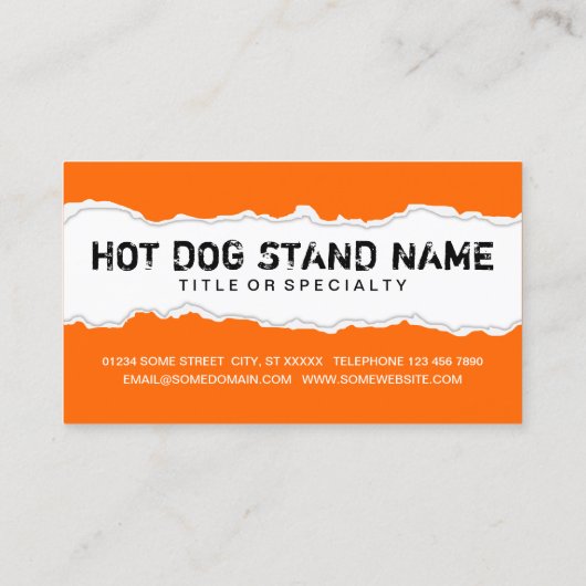 1 kostenloser HOT DOG Treuekarte (Rückseite)