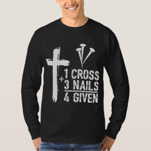 1 Kreuz 3 Nägel Jesus Christlich Ostern Gi T-Shirt