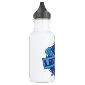 #1 Lacrosse Coach (blau) Edelstahlflasche (Links)