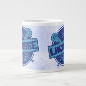 #1 Lacrosse Coach (blau) Jumbo-Tasse (Vorderseite)