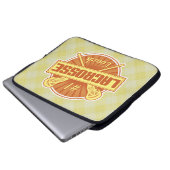 1. Lacrosse Coach Notebook-Abdeckung Laptopschutzhülle (Vorne Knopf)