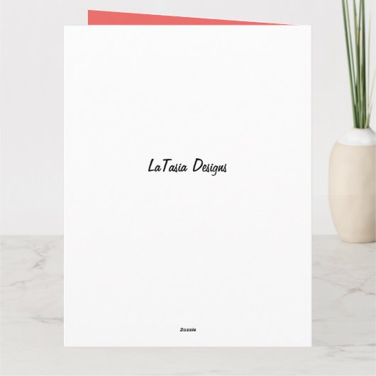 1. Lady African American Birthday Card Dankeskarte (Rückseite)