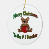 # 1 Lehrer-frohe Weihnachten Keramikornament (Links)