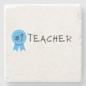#1 Lehrer Steinuntersetzer (Vorderseite)
