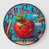 #1 Lehrerbewertung Große Wanduhr (Vorderseite)