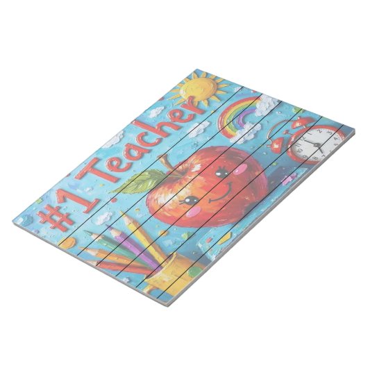 #1 Lehrerbewertung Notizblock (angewinkelt)