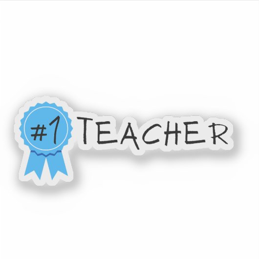 1 Lehrerin Aufkleber (Vorderseite)