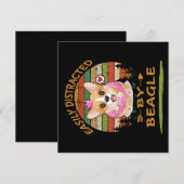 1 Leicht Ablenkbar Durch Beagle Einladung (Vorne/Hinten)