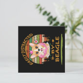 1 Leicht Ablenkbar Durch Beagle Einladung (Stehend Vorderseite)