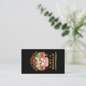 1 Leicht vom Beagle abgelenkt Visitenkarte (Stehend Vorderseite)