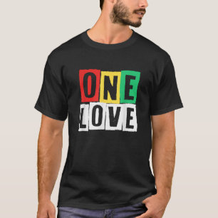 1 Liebe Rasta Reggae Summer Jamaica Pride Retro V T-Shirt