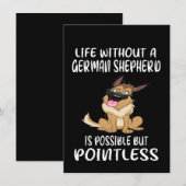 1 Life Without A German Shepherd Is Possible But P Einladung (Vorne/Hinten)