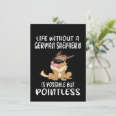 1 Life Without A German Shepherd Is Possible But P Einladung (Stehend Vorderseite)
