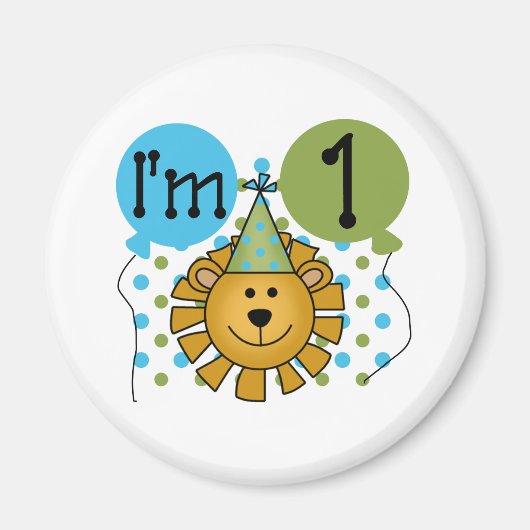 1. Lion Birthday Magnet (Vorne)