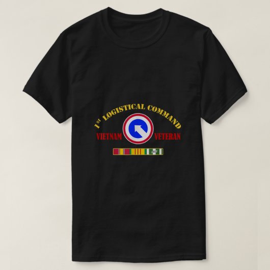 1. Logistikkommando Vietnam Veteran Veterans Da T-Shirt (Design vorne)
