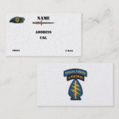 1. lrrps sof sfg sf grüne Barette der besonderen Visitenkarte (Vorne/Hinten)