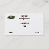 1. lrrps sof sfg sf grüne Barette der besonderen Visitenkarte (Vorderseite)