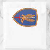 1. Luftfahrt-Brigade Rechteckiger Aufkleber (Tasche)