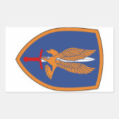 1. Luftfahrt-Brigade Rechteckiger Aufkleber (Vorderseite)