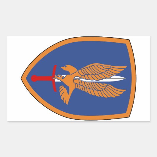 1. Luftfahrt-Brigade Rechteckiger Aufkleber (Vorderseite)