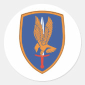 1. Luftfahrtbrigade Runder Aufkleber (Vorderseite)