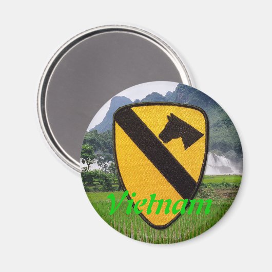 1. Luftkavallerie Pflaster vietnam Magnet Veteran (Vorderseite/Rückseite)