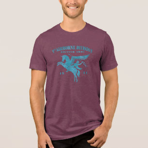 1. Luftlandedivision Britische Armee - Vintage Bla Tri-Blend Shirt