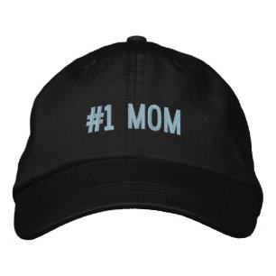 #1 MAMA Anpassbarer Text und Farben Bestickte Kappe